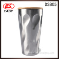 DS805 Custom design double wall insulated stainless steel tumbler with bamboo lid